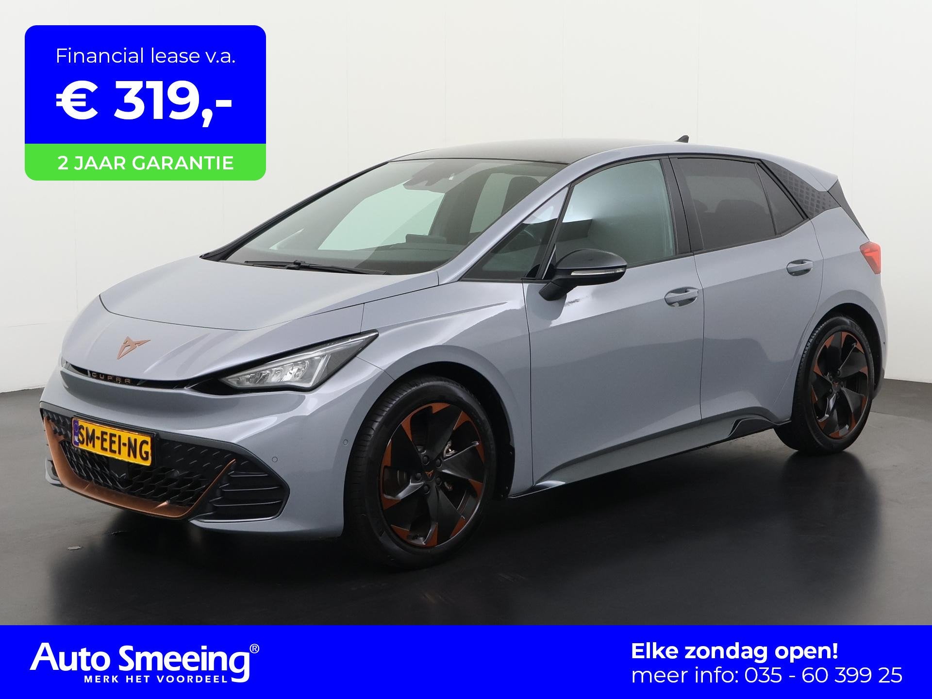 CUPRA Born 62 kWh | SOH 91% | Panoramadak | Camera | Zondag, Auto's, Cupra, Automaat, Zwart, 375 min, 204 pk