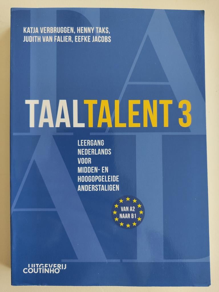 TAALTALENT 3 Leerboek Nederlands voor anderstaligen, Ophalen of Verzenden