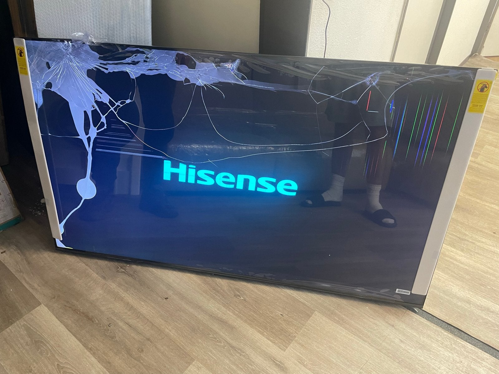 Hisense 65u72q - Barst in scherm, LED, 120 Hz, Ophalen of Verzenden, 4k (UHD)