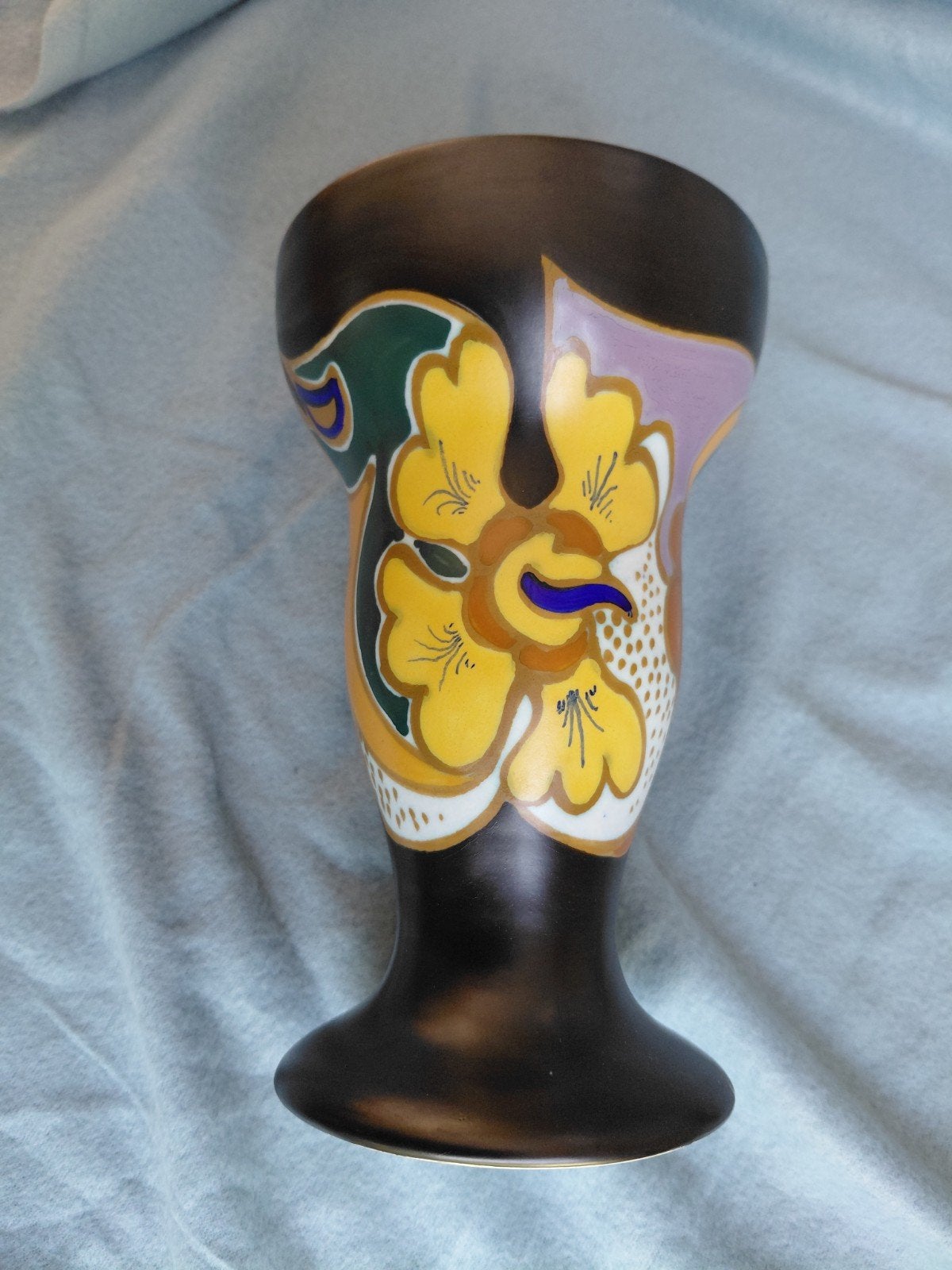 Antieke Art Nouveau vaas, gesigneerd ESKAF, Ophalen of Verzenden