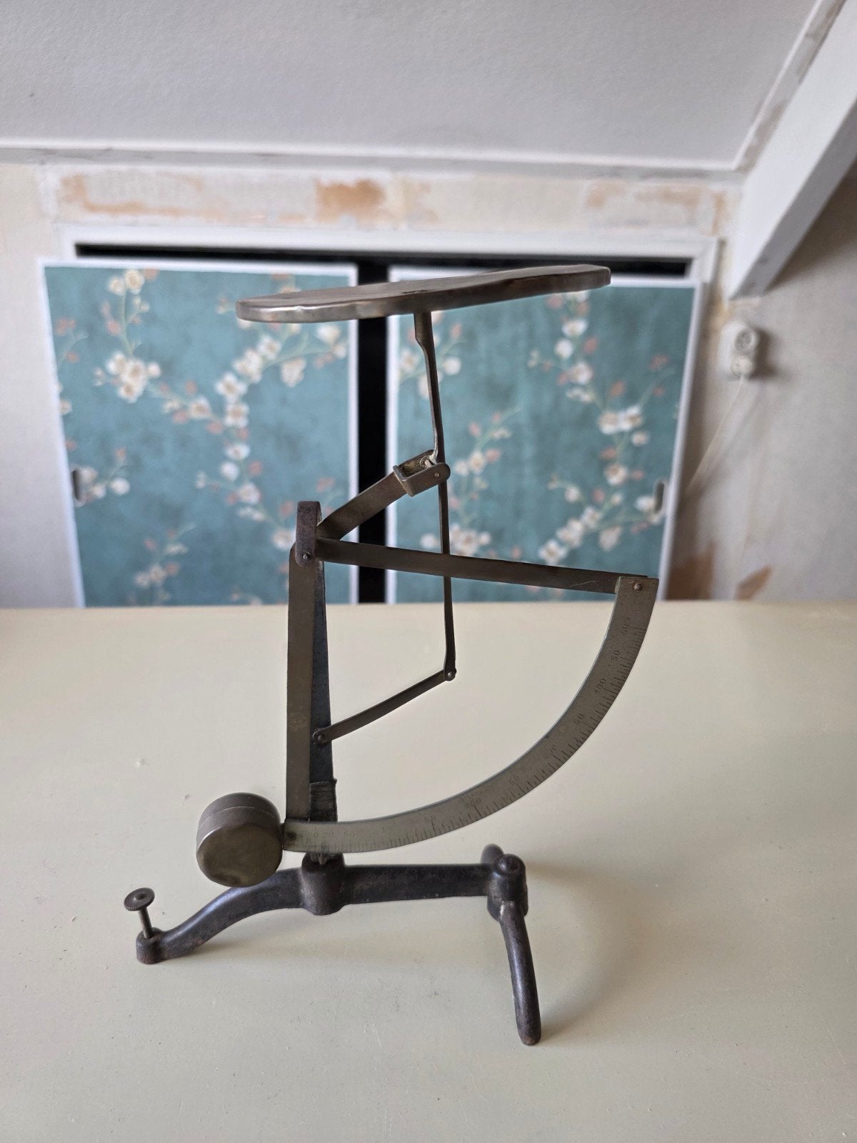Antieke Brieven Weegschaal - 28cm Hoog, Ophalen of Verzenden