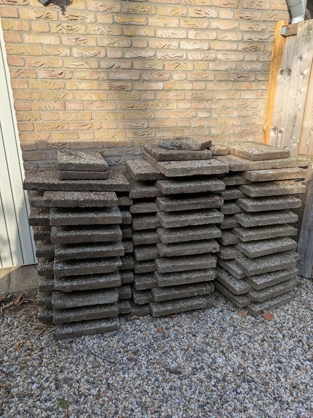 Grindtegels 60x40, Tuin en Terras, Ophalen of Verzenden, Gebruikt, Beton, Terrastegels