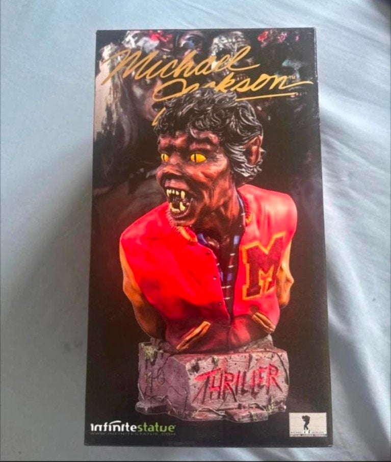 Michael Jackson Thriller Werewolf Buste Limited Edition, Verzamelen, Muziek, Artiesten en Beroemdheden, Verzenden, Zo goed als nieuw