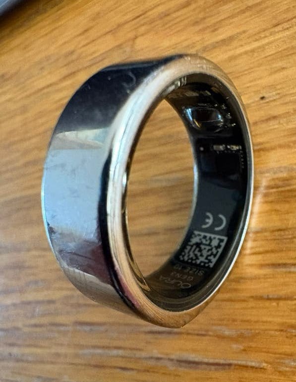 Oura Ring Gen 3 – Maat 10 – Incl. oplader – Vaste prijs, Gebruikt, IOS, Ophalen of Verzenden, Waterdicht