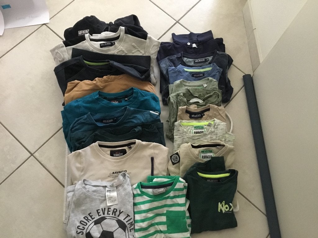 Jongens kledingpakket 116 - 122, Kinderen en Baby's, Ophalen of Verzenden, Zo goed als nieuw, Jongen, Shirt of Longsleeve