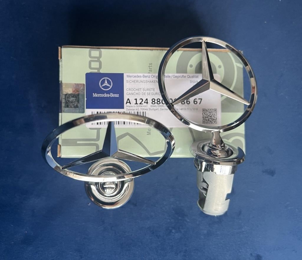 M BENZ STER SPEC UITV VOOR W123 W124 W126 W201 RVS CHROME, Ophalen of Verzenden, Nieuw