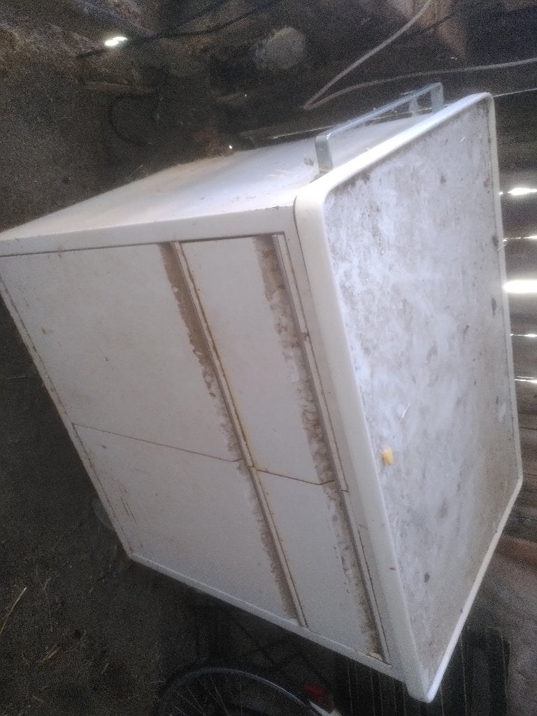 Metalen kast, Huis en Inrichting, Kasten | Roldeurkasten en Archiefkasten, Ophalen, Gebruikt, Grijs wit, metaal, Meerdere deuren