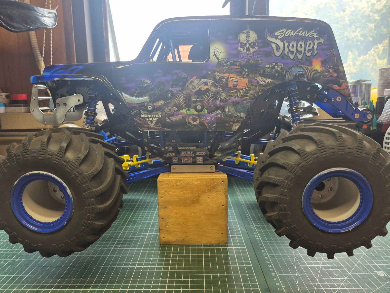 Losi LMT Son of a digger v1.0 (roller) bomvol upgrades!, Elektro, Auto offroad, Nieuw, Ophalen of Verzenden
