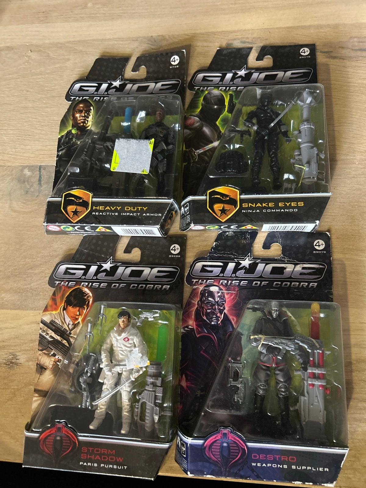 G.I. Joe: The Rise of Cobra Actiefiguren (4 stuks), Ophalen of Verzenden, Nieuw