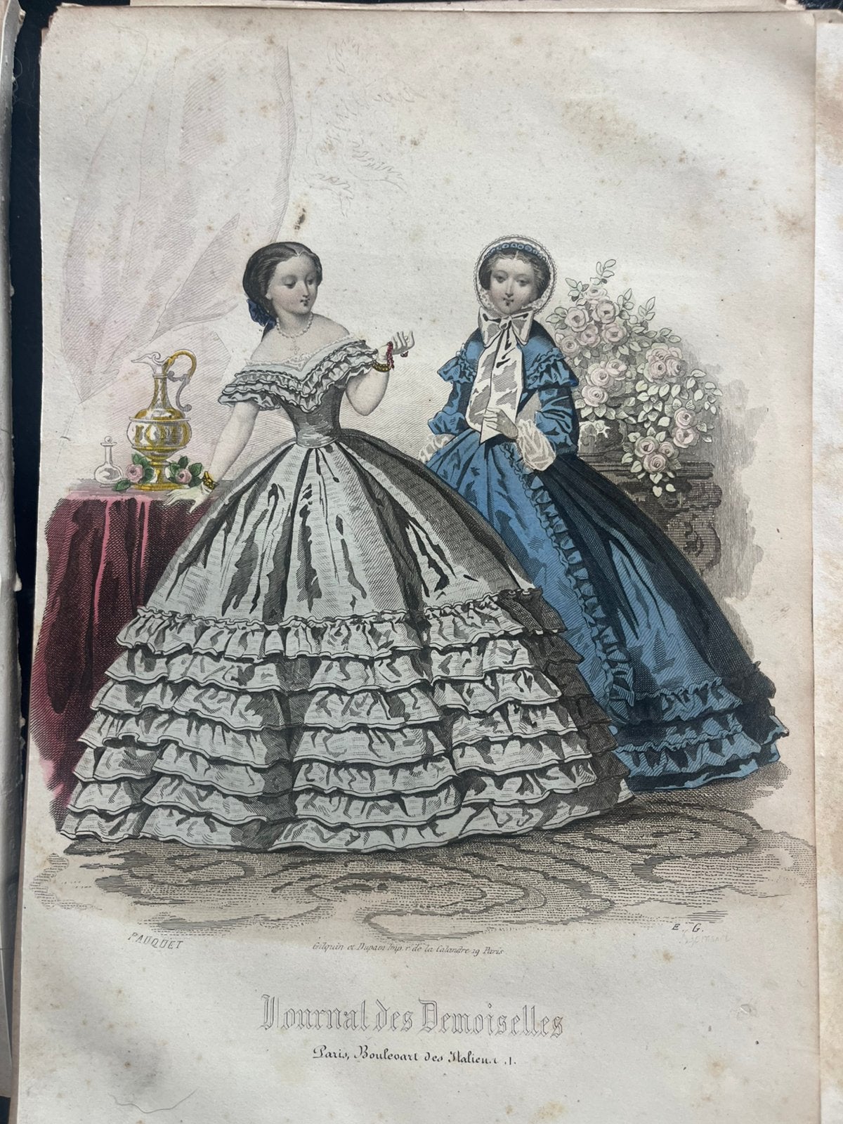 30 staalgravures uit journal des moiselles, Antiek en Kunst, Kunst | Etsen en Gravures, Ophalen of Verzenden