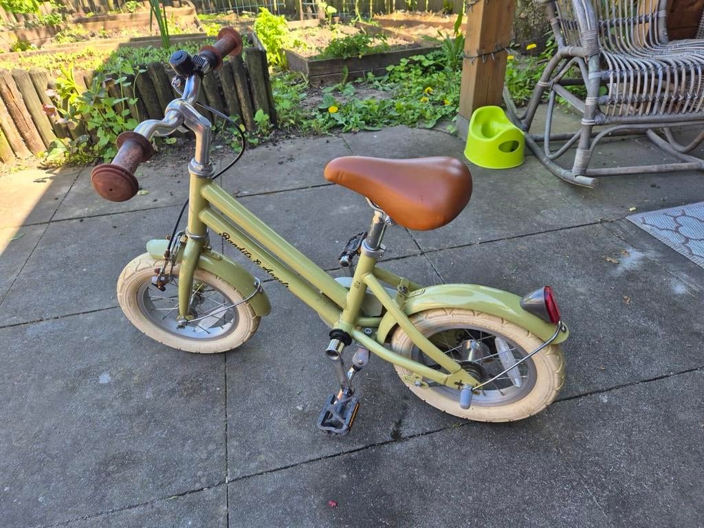 Bandits & Angels kinderfiets, Ophalen of Verzenden, Gebruikt, Minder dan 16 inch, Zijwieltjes
