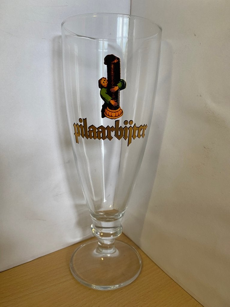 Pilaarbijter bierglas 33cl Brouwerij De Brabandere, Ophalen of Verzenden, Zo goed als nieuw, Glas of Glazen, Overige merken