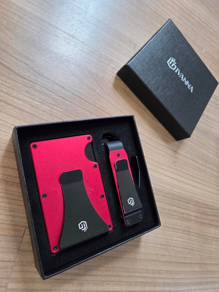 Pasjes houder en sleutelhouder set, Ophalen of Verzenden, Zo goed als nieuw, Rood, Overige merken