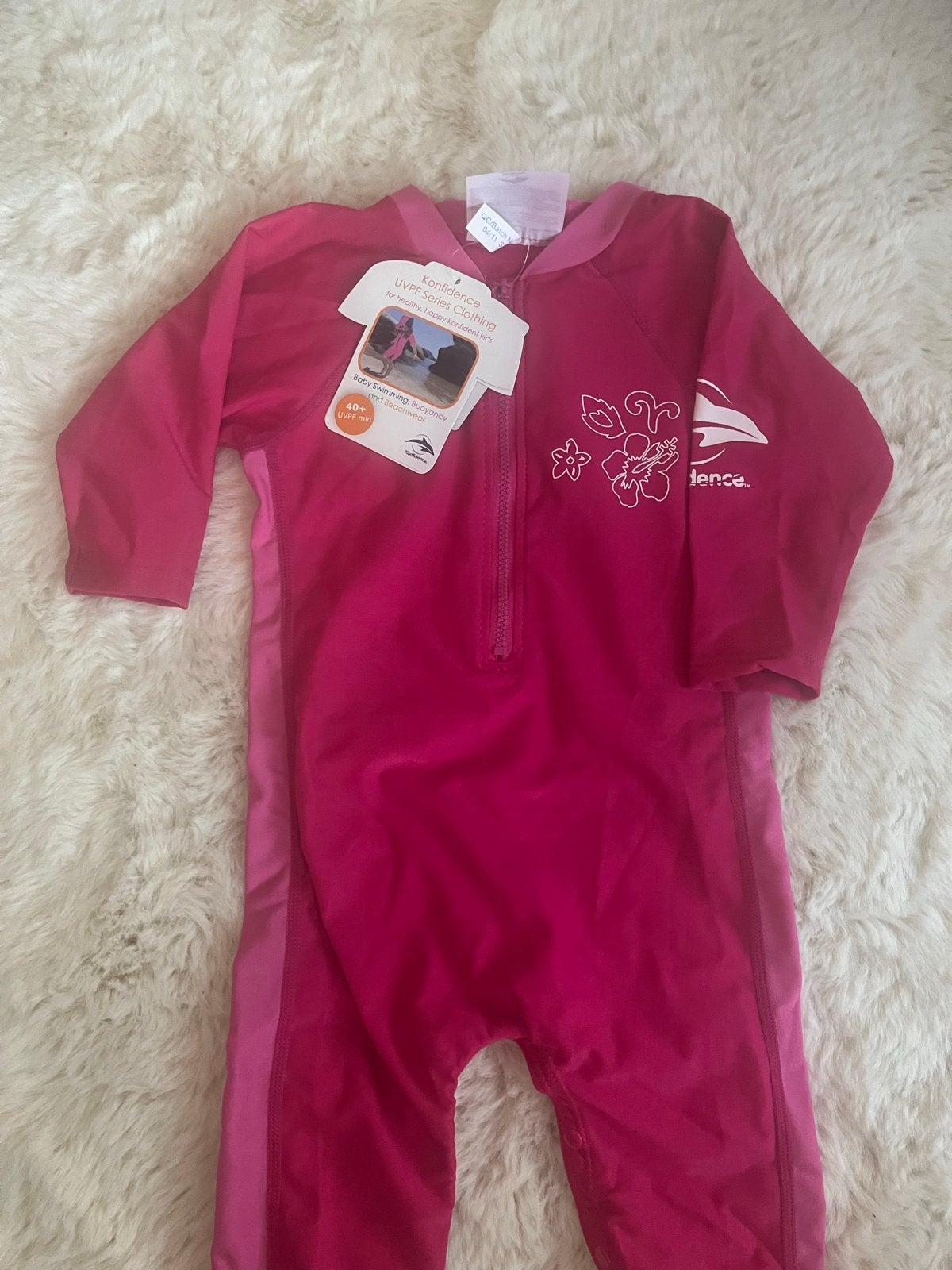 Nieuw Konfidence UV-zwempakje roze, Kinderen en Baby's, Babykleding | Baby-zwemkleding, Badpak, Nieuw, Overige maten, UV-zwemkleding