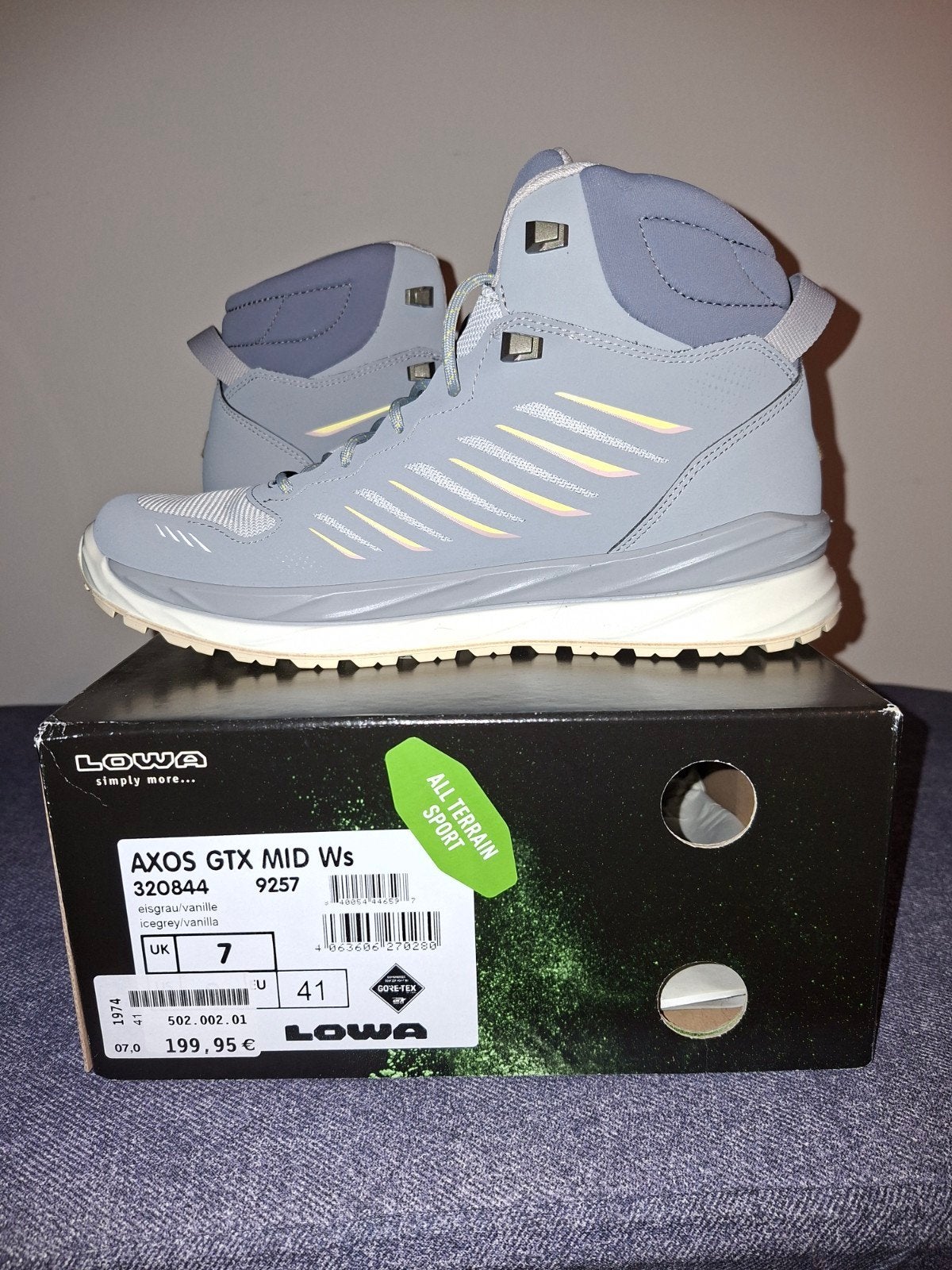 Lowa wandelschoenen Axos GTX maat 41, Lowa, Nieuw, Grijs, Wandelschoenen