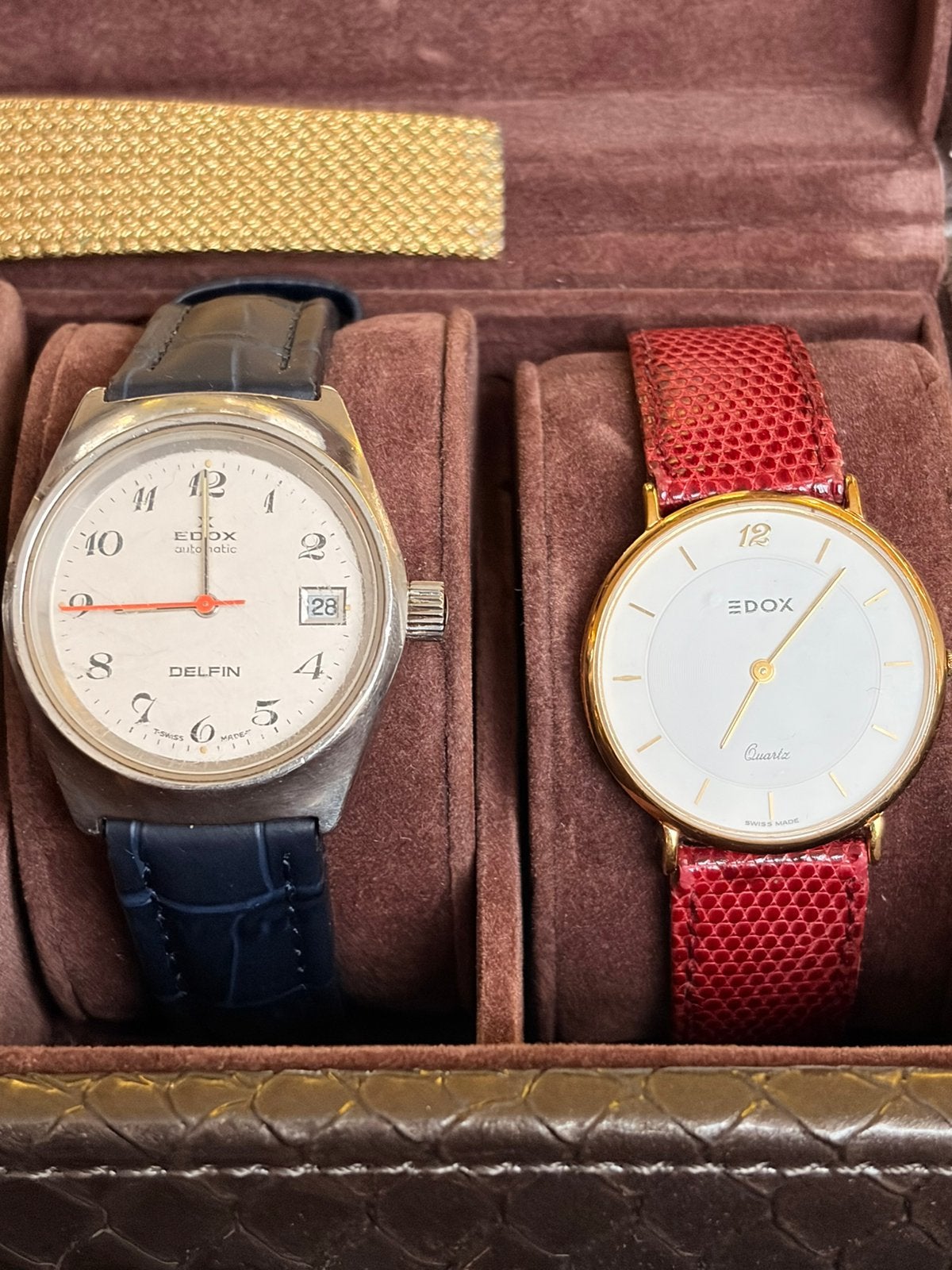 Diverse horloges: Omega, Longines, Tissot, Edox, Maurice Lac, Overige merken, Gebruikt, Staal, Polshorloge