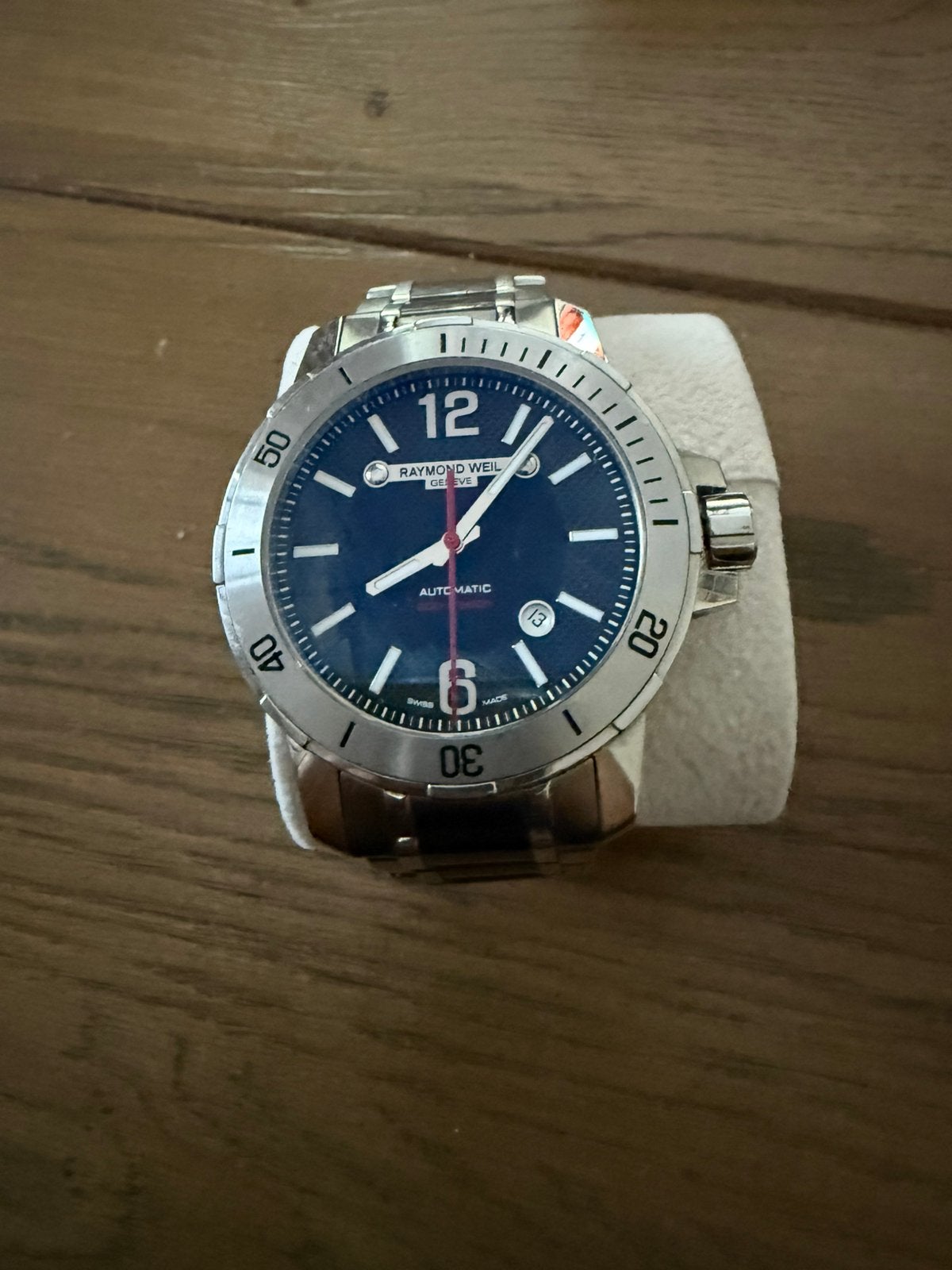 Mooie Raymond Weil Nabucco Carbon horloge, Overige merken, Staal, Staal, Polshorloge