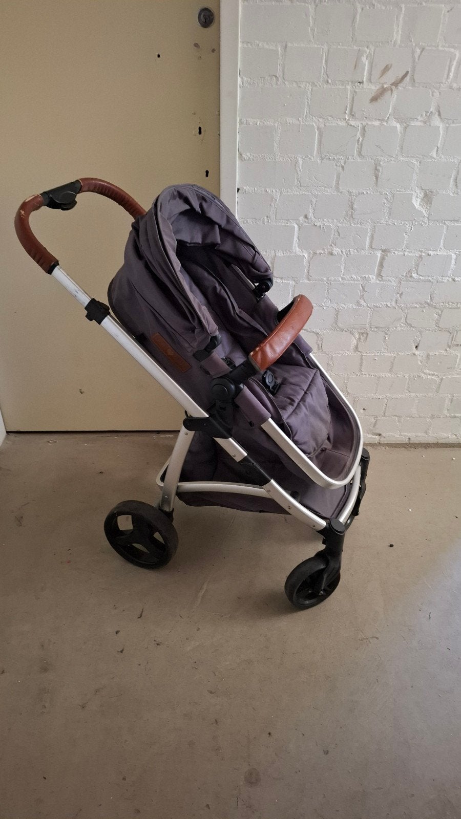 Combiwagen met autostoeltje en reiswieg - Gebruikt, Gebruikt, Verstelbare duwstang, Combiwagen, Ophalen