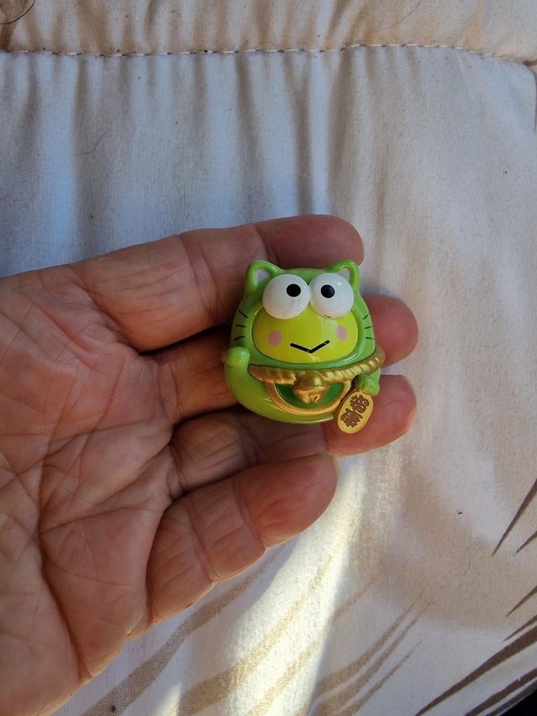 Sanrio Keroppi Kikker Beeldje - Gelukspoppetje, Ophalen of Verzenden