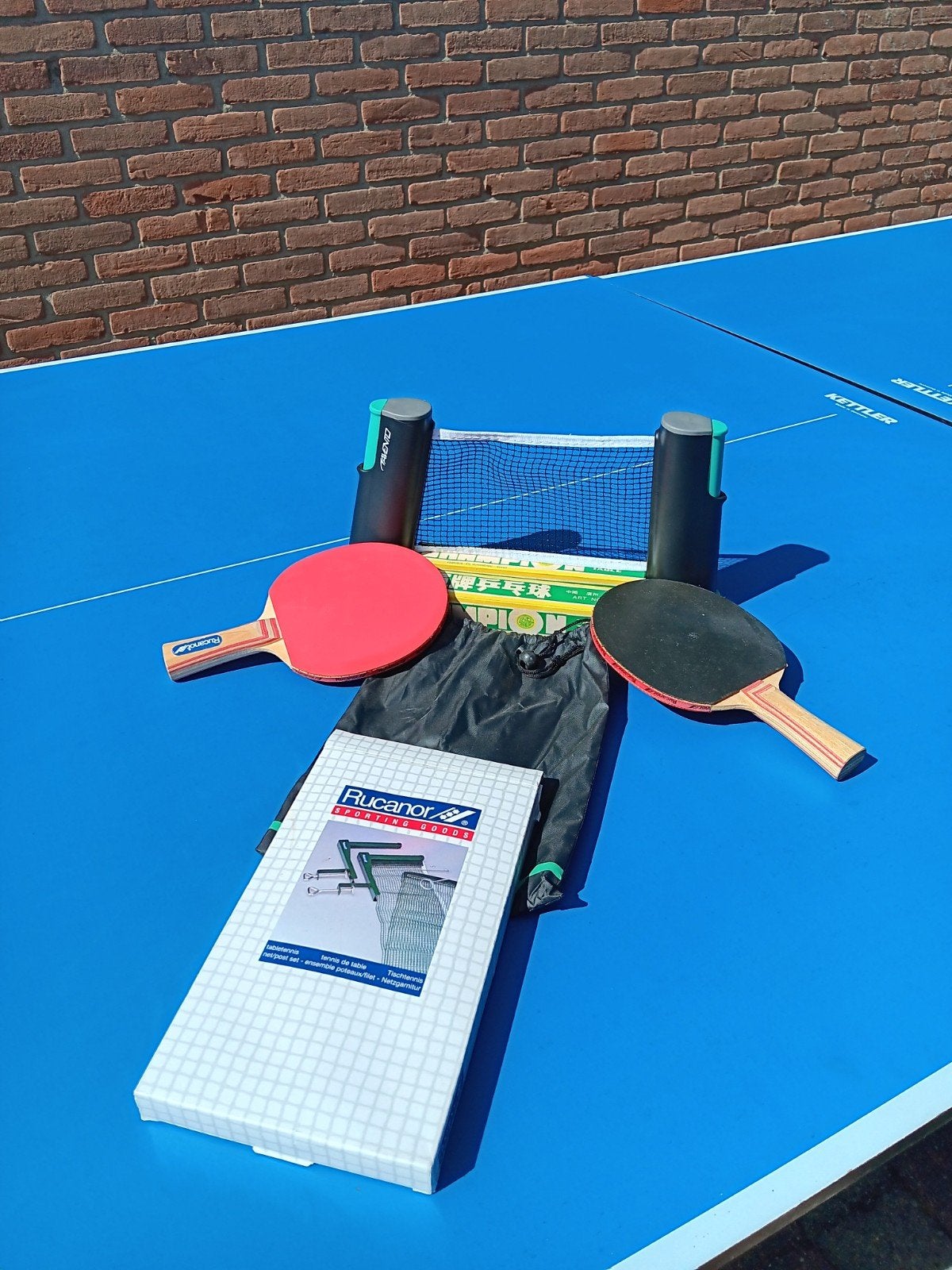 Inklapbare tafeltennis/pingpongtafel, Sport en Fitness, Ophalen, Verrijdbaar