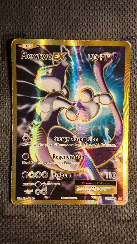 Mewtwo-EX 103 Evolutions | Pokemon kaart, Ophalen, Zo goed als nieuw, Losse kaart, Foil