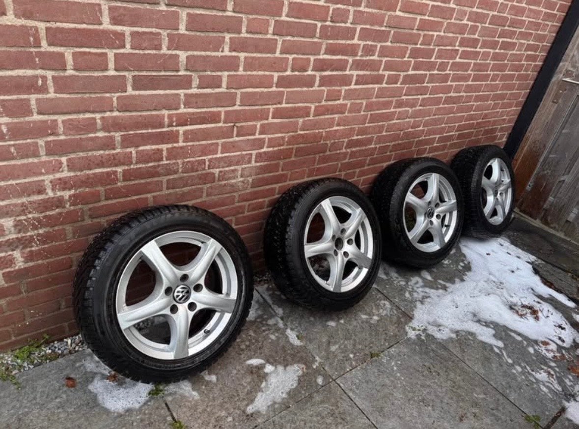 Winterbanden met velgen - 205/55R16, Ophalen, Gebruikt, 16 inch, Banden en Velgen