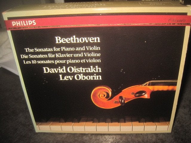 D.Oistrakh Oborin Beethoven Sonatas Violin Piano Philips 4CD, Ophalen of Verzenden, Classicisme, Zo goed als nieuw, Kamermuziek