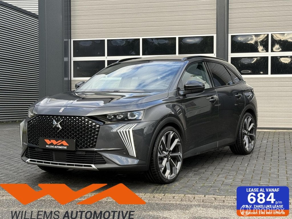 DS7 1.6 PHEV 360 4x4 Performance 21’inch|Pano|Leder, Auto's, DS, Automaat, Automatische klimaatregeling, Zwart, 4 cilinders
