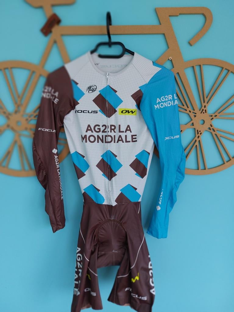 WIELERSHIRT TIJDRITPAK TEAM AG2R LA MONDIALE MAXIME DANIEL, Ophalen of Verzenden