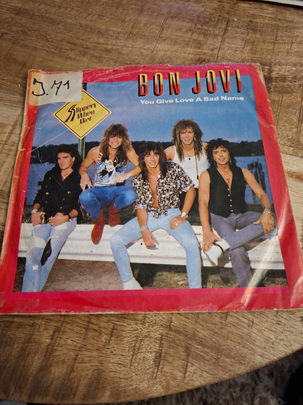 Bon Jovi / you give love a bad name, Ophalen of Verzenden, Zo goed als nieuw, Rock en Metal