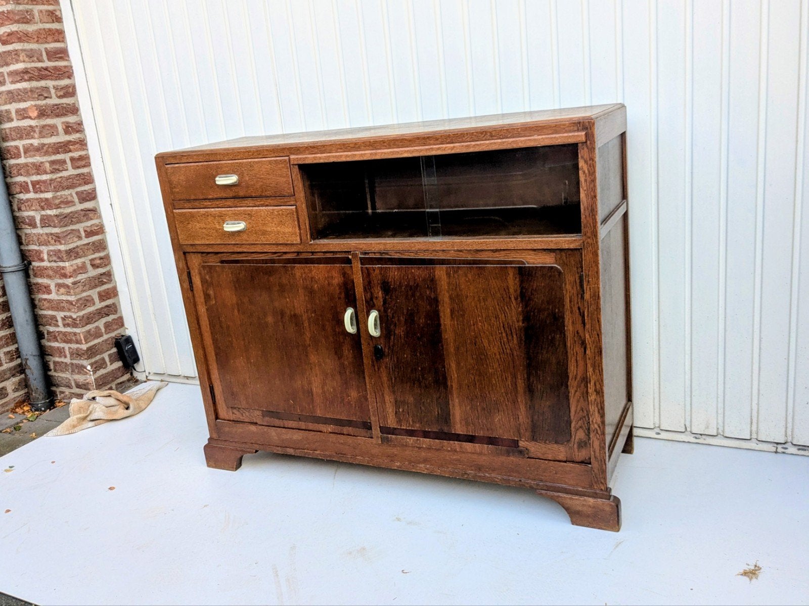 art deco dressoir sideboard kastje vitrine, Huis en Inrichting, Kasten | Dressoirs, Ophalen, Gebruikt, 25 tot 50 cm, 100 tot 150 cm