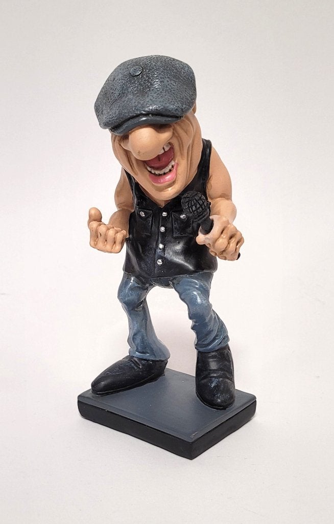 Brian Johnson ACDC beeldje by Warren Stratford decoratie, Info@deconoord.nl, Deco Noord, Nieuw, Ophalen of Verzenden