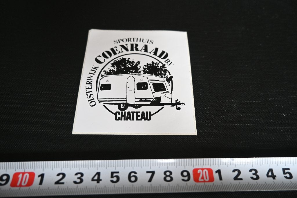sticker Oisterwijk Sporthuis COENRAAD BV  CGATEAU Caravan, Ophalen, Zo goed als nieuw