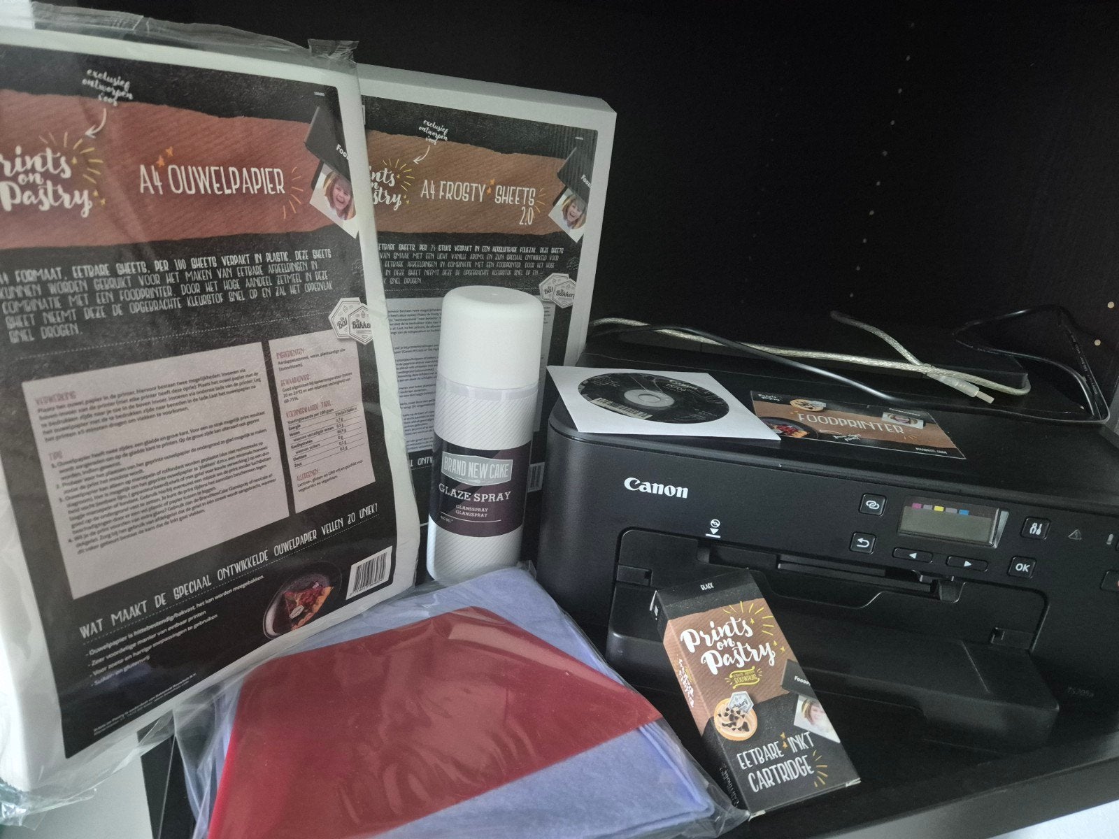 Canon voedsel printer met toebehoren (food printer), Ophalen