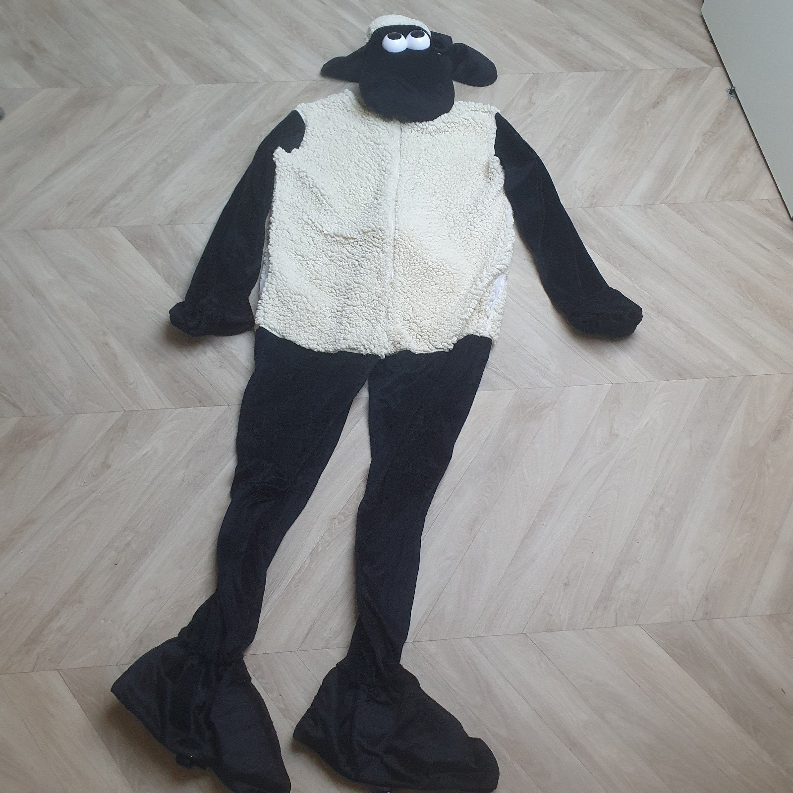 Shaun het Schaap Pak Volwassenen - Carnaval/Feest, Ophalen, Carnaval, Maat 42/44 (L), Zo goed als nieuw