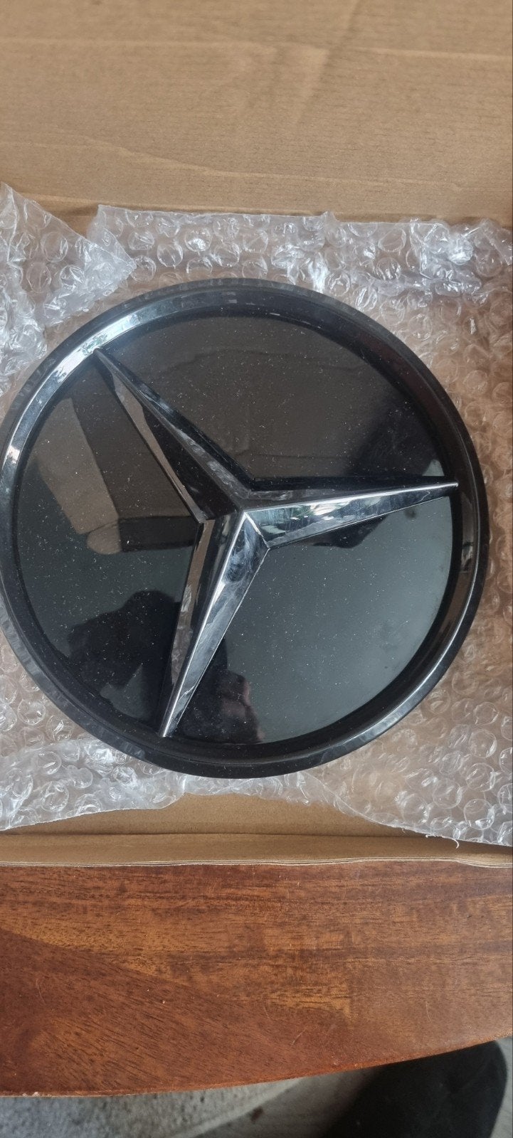 Mercedes W205 Grille Ster Logo Zwart, Auto-onderdelen, Ophalen of Verzenden, Nieuw, Voor, Mercedes-Benz