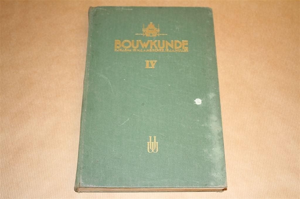 Bouwkunde Deel IV - Jellema - 1954 !!, Boeken, Ophalen of Verzenden, Gelezen, Bouwkunde