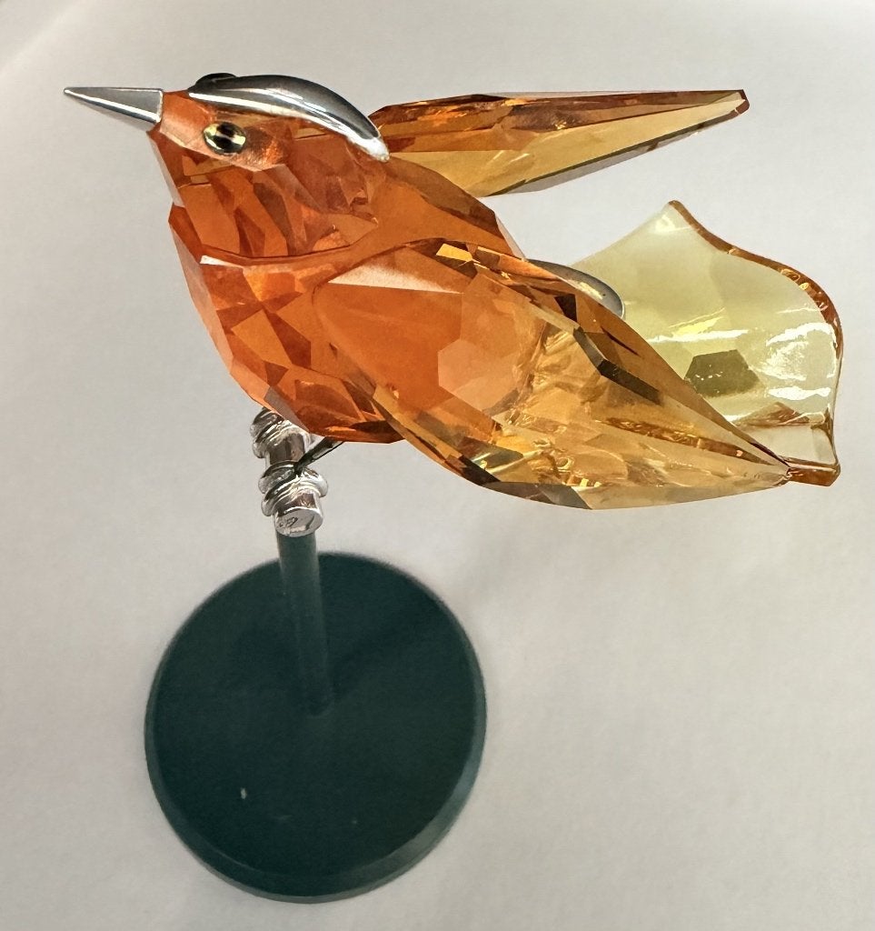 Swarovski Crystal Paradise Bamoa Sun vogel zeldzaam retired, Verzamelen, Swarovski, Verzenden, Zo goed als nieuw, Figuurtje
