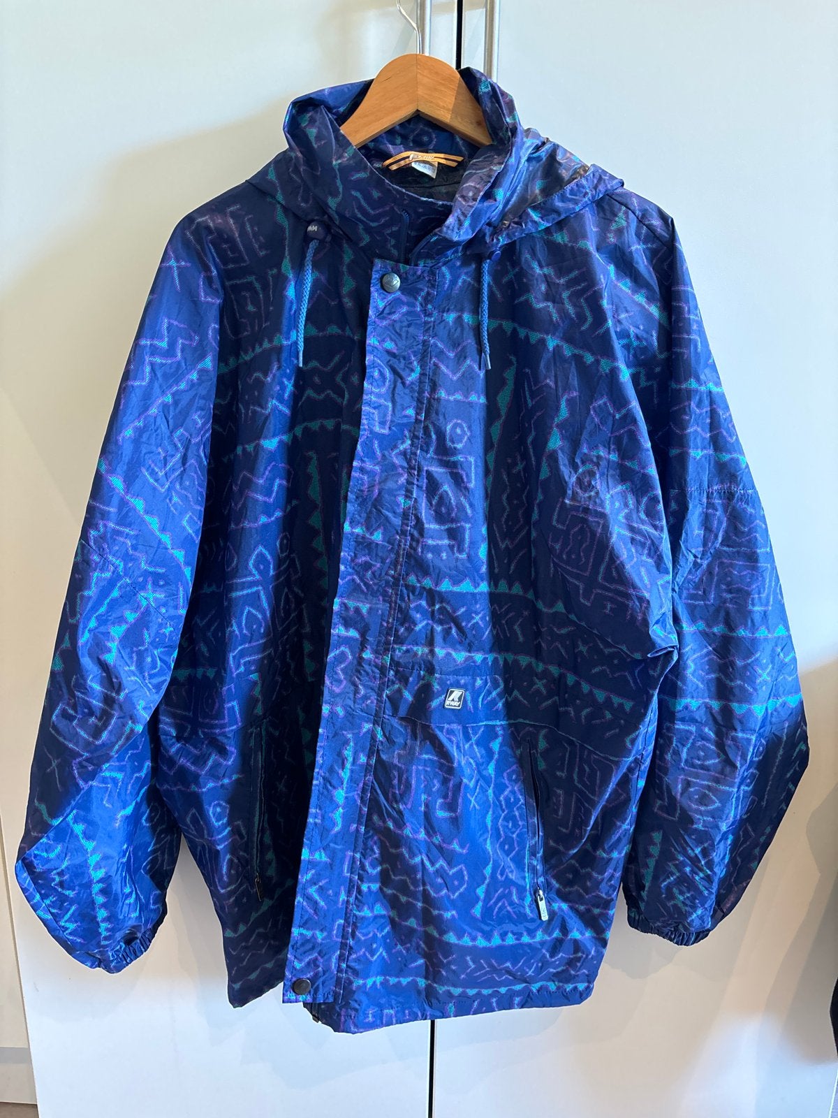 Vintage Unisex Rain Jas - Maat XL, Ophalen of Verzenden, Gedragen, Maat 56/58 (XL), Blauw