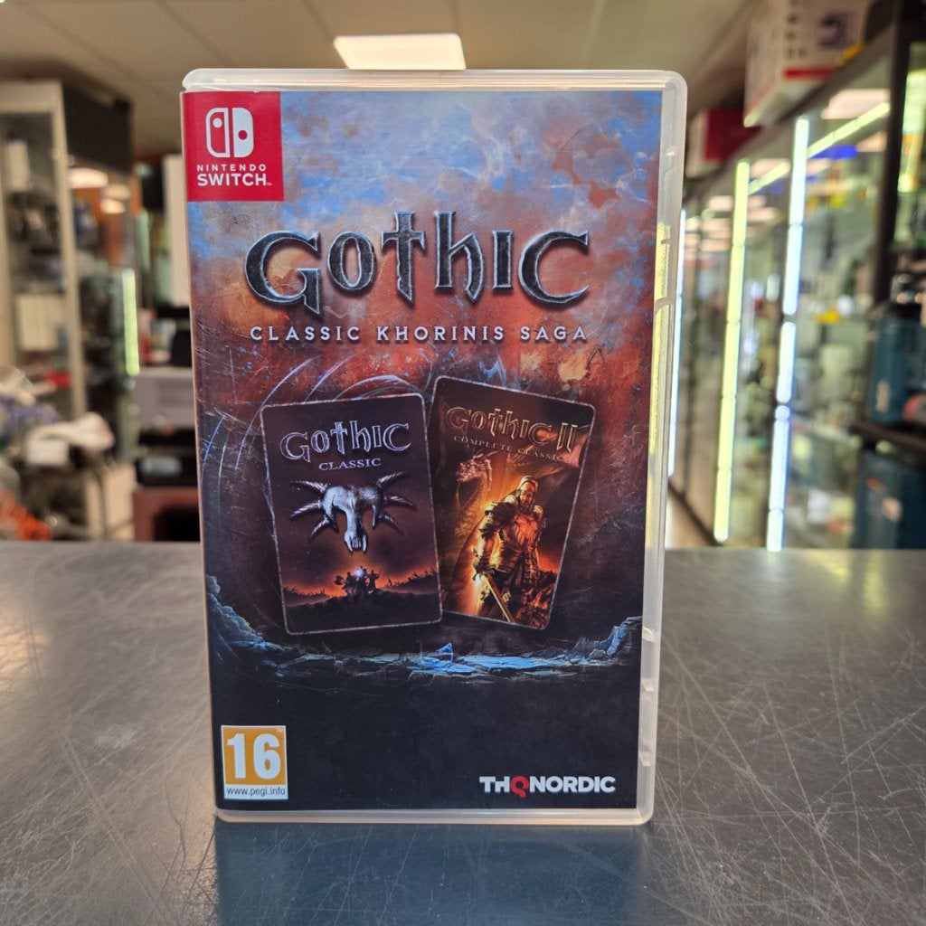 Switch Game | Gothic - Classic Khoronis Saga, Nintendo, Zo goed als nieuw, Support@nintendo.com, 11-1 Hokotate-cho, Kamitoba, Minami-ku
Kyoto 601-8501
Japan