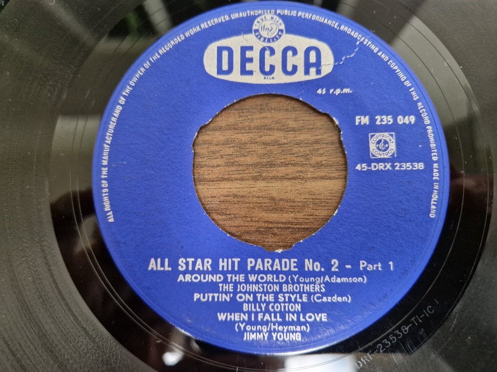 All Star Hit Parade, No. 2, Cd's en Dvd's, 7 inch, Ophalen of Verzenden, Zo goed als nieuw, Pop