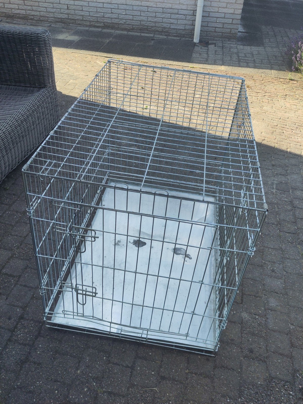 Dierenhok opvouwbaar - 106x70x77cm, Dieren en Toebehoren, Hondenhokken, Ophalen, Gebruikt, 65 tot 100 cm, Hondenhok