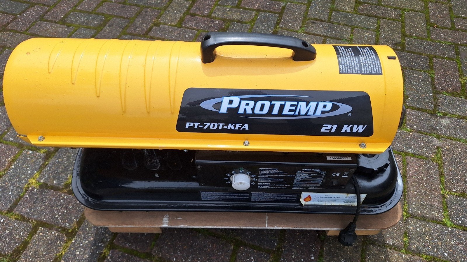 Protemp PT-70T-KFA Diesel Heater 21 KW, Ophalen of Verzenden, Gebruikt, 800 watt of meer, Kachel