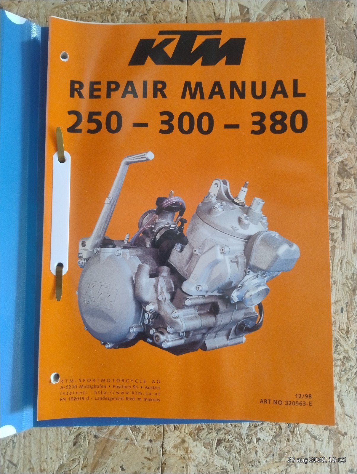 KTM Reparatiehandleiding 250-300-380 (1998), Motoren, Verzenden, Overige merken