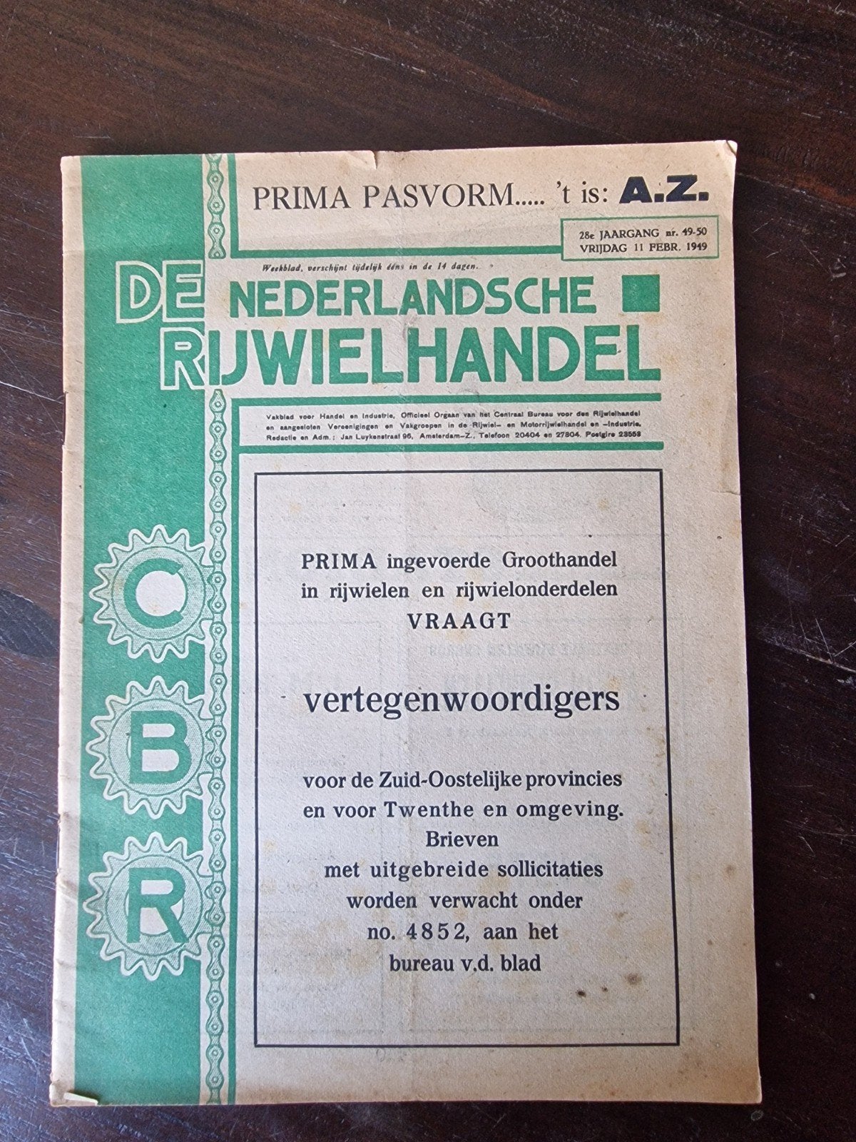 De Nederlandse Rijwielhandel - Oude Vakbladen, Ophalen of Verzenden, Gelezen, Overige typen