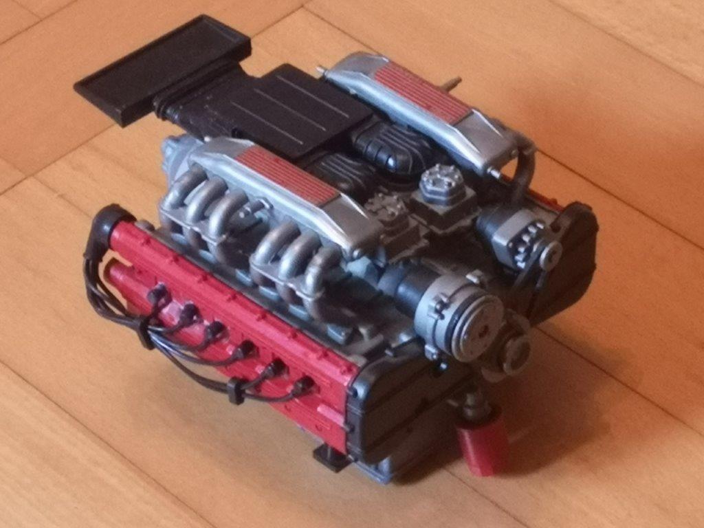 Engine 1/8 scale for Pocher Testarossa, Ophalen of Verzenden, Zo goed als nieuw, 1:5 t/m 1:8, Auto