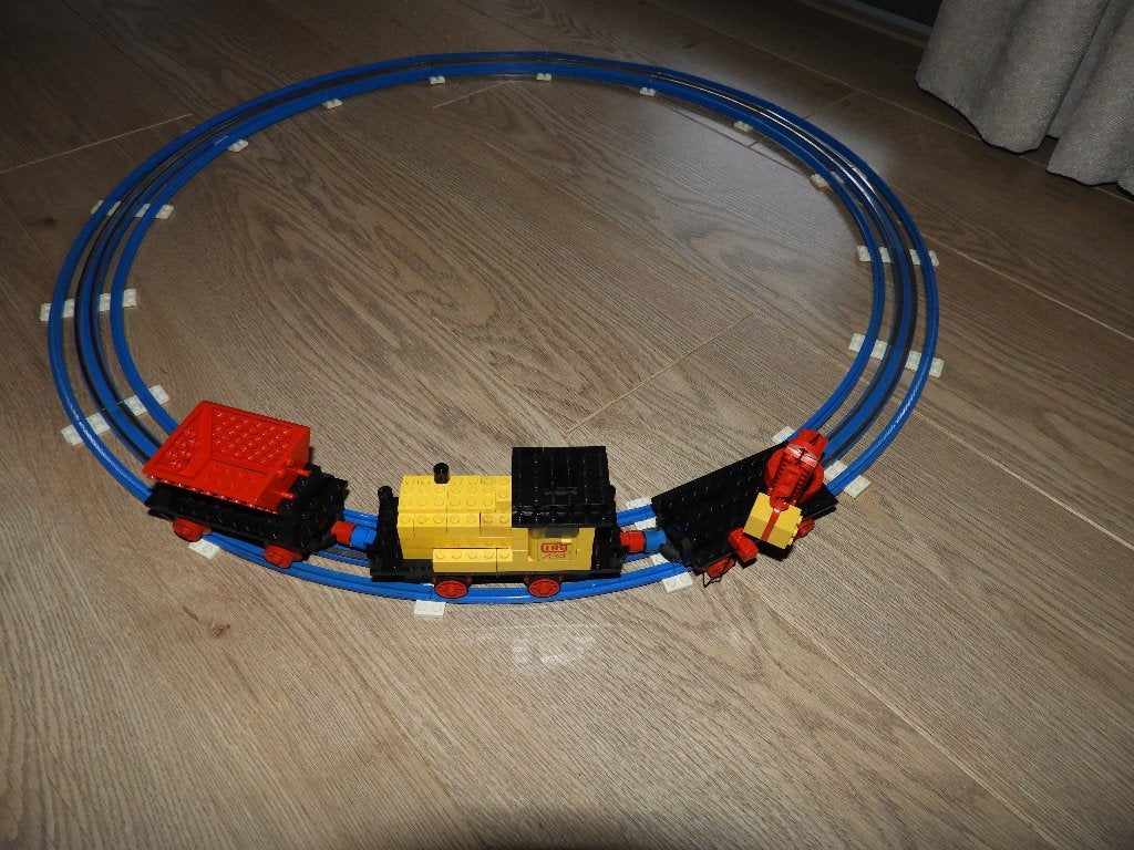 Lego 724 Vintage 12 V Diesel Locomotive with Crane, Gebruikt, Overige thema's, Lego, Ophalen of Verzenden