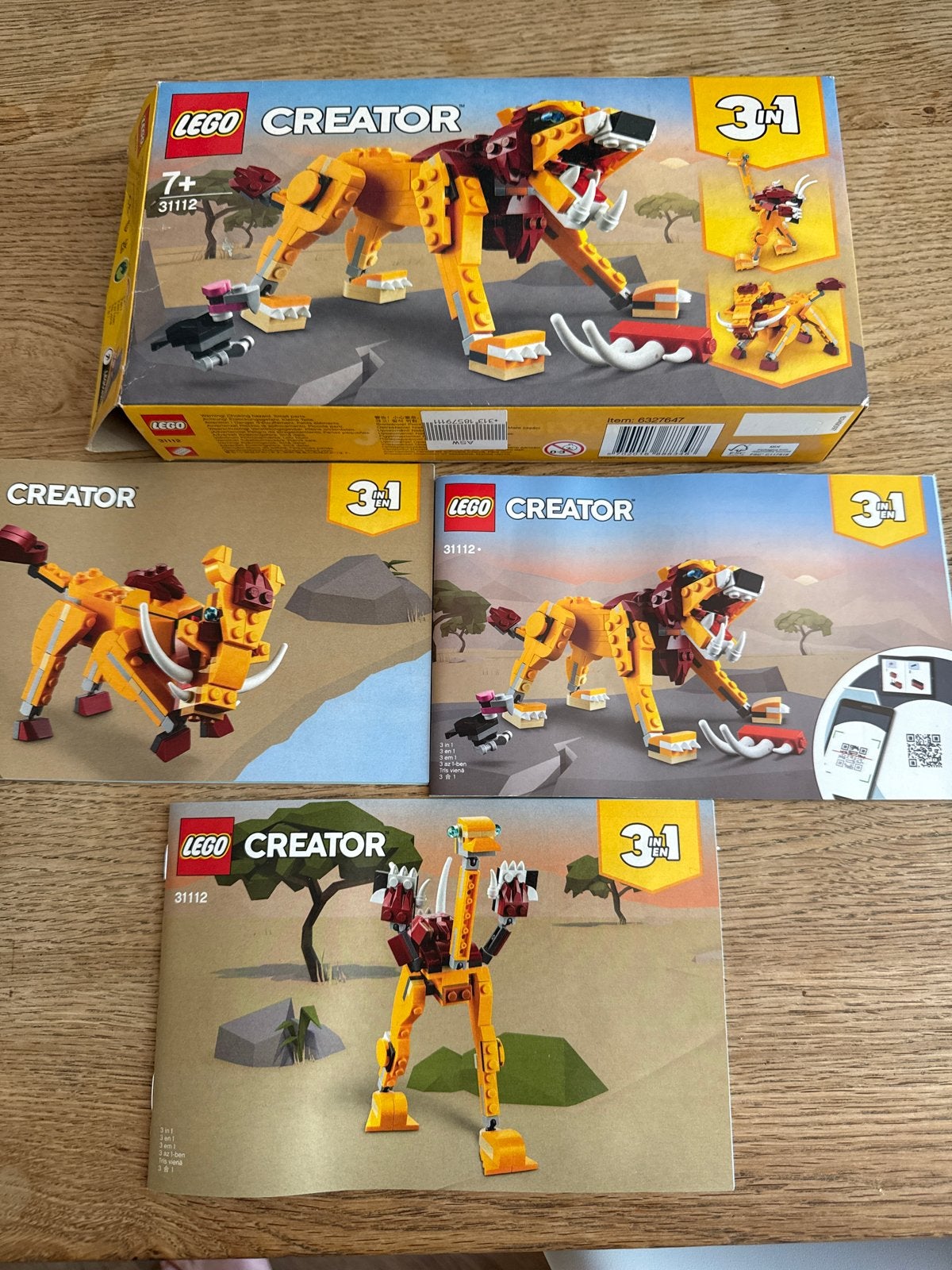 LEGO Creator 31112 Wilde Leeuw 3-in-1 set, Ophalen, Gebruikt, Lego, Compleet