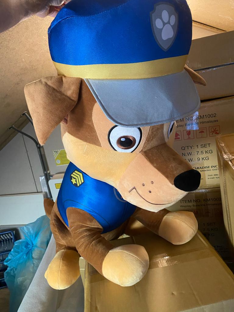 Grote Paw Patrol Chase knuffel - 130cm hoog, Ophalen of Verzenden, Zo goed als nieuw