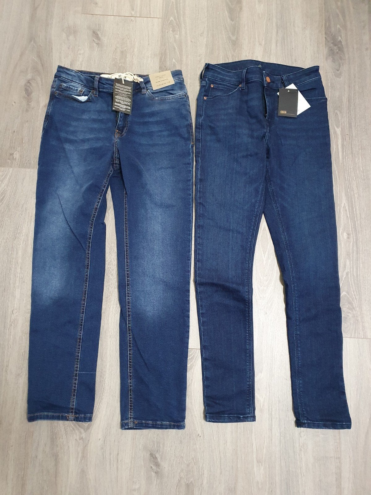2x Nieuwe New Look Slim Stretch Jeans - W30/L30 & W30/L32, Blauw, Nieuw, W32 (confectie 46) of kleiner, Ophalen of Verzenden